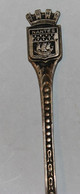 Petite Cuillère En Métal Argenté NANTES Loire Atlantique Blason Poinçon Ancre Marine - Spoons