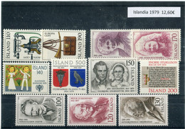 Islandia 1979 Completo ** MNH. - Années Complètes