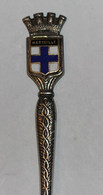 Petite Cuillère En Métal Argenté MARSEILLE Bouches-du-rhône Blason - Cucharas