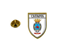 Pins Pin Badge Pin's Souvenir Ville Drapeau Pays Blason Catane Catania Italie - Sin Clasificación