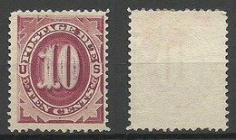 USA 1887 Postage Due Portomarke Michel 5 B (*) Mint No Gum/ohne Gummi - Segnatasse