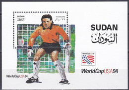 Sudan, 1995, Soccer World Cup USA, Football, MNH, Michel Block 4 - Soudan (1954-...)