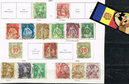 HELVETIA  SUISSE TELEGRAPHIE 1888-90 ??? - Unused Stamps