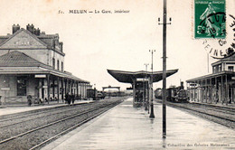 CPA MELUN 77 La Gare - Melun