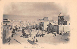 M011555 "BIZERTE-PLACE DE FRANCE" ANIMATA-VERA FOTO CART  NON SPED - Tunisia