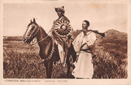 M011564 " ALTOPIANO DELL'HAMASIEN-GUERRIERO ABISSINO" ANIMATA--VERA FOTO CART  NON SPED - Ethiopia