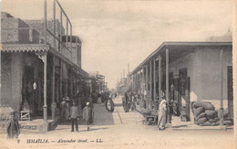 M011575 " ISMAILIA-ALEXANDER STREET " (1921) ANIMATA-VERA FOTO CART  NON SPED - Ismailia