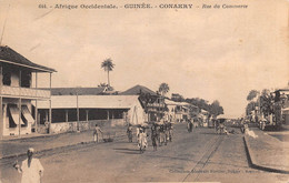 M011583 "AFRIQUE OCCIDENTALE-GUINEE-CONAKRY-RUE DU COMMERCE " ANIMATA-VERA FOTO CART  SPED 1925 - Guinée