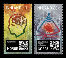 Norway 2020 Mih. 2030/31 Medicine. Research, Innovation, Technology. Brain And Heart MNH ** - Ungebraucht