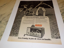 ANCIENNE PUBLICITE INSTAPROJECTION RS 3000 EUMIG 1978 - Projectors