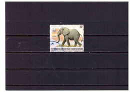 XX3197  -  BURUNDI  /    USED  Y&T. NR. 868  ( OVERPRINTED WITH SILVER SYMBOL OF WWF ) - Gebruikt