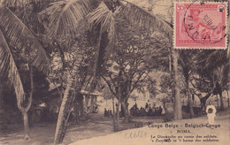 21612# CONGO BELGE CARTE POSTALE ENTIER BOMA DIMANCHE AU CAMP DES SOLDATS Obl IRUMU 1925 BELGISCH CONGO - Enteros Postales