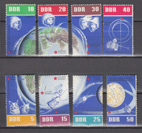 DDR 1962,8V In Set,space,aerospace,ruimtevaart,luft Und Raumfahrt,de L'aérospatiale,MNH/Postfris(A3893) - North  America