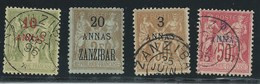 ZANZIBAR  -  COLONIES FRANCAISES - Petit Lot Oblitéré.  Cote : 150€. - Used Stamps