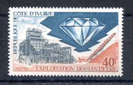 RC 18963 COTE D'IVOIRE COTE 4€ N° 342 DIAMANT EXPLOITATION NEUF ** TB - Costa De Marfil (1960-...)