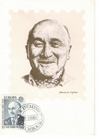 CARTE MAXIMUM  LUXEMBOURG 1980 JEAN MONNET - Cartoline Maximum