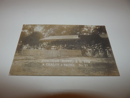 SAONE ET LOIRE CHALON SUR SAONE CARTE PHOTO CONCOURS HIPPIQUE CARNAVAL EPOQUE 1900 N° 10 - Chalon Sur Saone