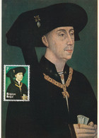 Carte Maximum -   Portrait De Philippe Le Bon - R Van Der Weyden - 1961-1970