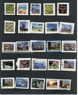 (stamp 11-11-2020) Selection Of New Zealand Stamps (25 Stamps On Paper) From Private Post Offices - Usados