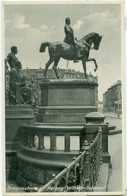 Braunschweig 1949; Herzog Wilhelm Denkmal - Gelaufen. (Rudolf Sauermann - Braunschweig) - Braunschweig