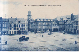 Charleville Place De Nevers Carte Postale Animee   1924 - Charleville
