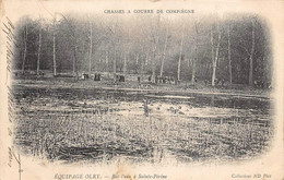 Compiègne     60        La Forêt: Chasse à Courre: Equipage D'Orly . Bat L'eau  Etang De Sainte-Périne .Cerf (voir Scan) - Compiegne