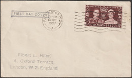 Grande-Bretagne 1937 Y&T 223 SG 461, Couronnement George VI Sur FDC - ....-1951 Vor Elizabeth II.