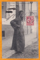 1908 - BFE - 10 C Mouchon Sur Carte Postale De Port Said Vers Paris - Vue : Jeune égyptien - Cartas & Documentos