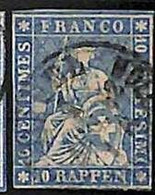 94992dH  -   SWITZERLAND - STAMP - Zumstein # 23 Cc -  Fine  USED - Gebraucht