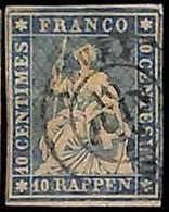 94992eB -   SWITZERLAND - STAMP -  Zumstein # 23 Cc - Very Fine  USED - Gebraucht