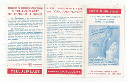 Publicité 6 Pages , CELLULIPLAST De Chrysis Holden Paris ,produit Amaigrissant , 3 Scans , Pin Ups - Pubblicitari