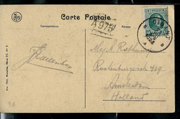 Carte-vue : Dinant (Château De Wazin) - Colorisé - Obl. DINANT - B B - Du 23/07/1923 - Correo Rural