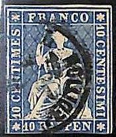 94992fA -   SWITZERLAND - STAMP -  Zumstein # 23 Cd - Very Fine  USED - Gebraucht