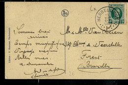 Carte-vue : Herbeumont (La Route De Florenville..) Obl. HERBEUMONT  13/08/1929 - Landelijks Post