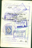 Greece Revenue Stamp 1976 On Passport Page - Revenue Stamps