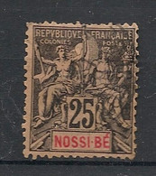 Nossi-Bé - 1894 - N° Yv. 34 - Type Groupe 25c Noir Sur Rose - Oblitéré / Used - Oblitérés