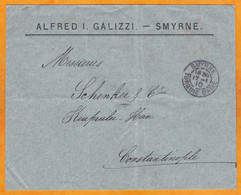 1910 - BFE - 10 C Mouchon Sur Enveloppe De Smyrne Vers Constantinople - Cad Arrivée - Cartas & Documentos