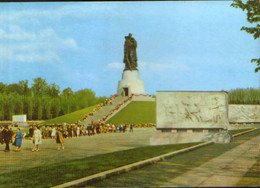Germany - Postcard Used ,written  1970 -   Berlin - Soviet War Memorial In Treptow  - 2/scans - Treptow