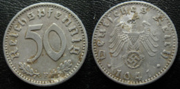 50 Pf-1941 F - 50 Reichspfennig