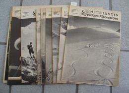 B100 774 Mitteilungen Deutschen Alpenverein 1959 12 Hefte Rarität !!! - Libri Vecchi E Da Collezione