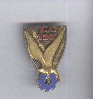 Insigne BA 726 Nimes - Dos Guilloché - Pas D'indication Du Fabricant - Luchtmacht