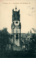 Freiburg Breisgau Fribourg  Schwabentor Vom Schlossberg Allemagne Deutschland 1913 Tampon Zug Frankfurt-.. - Freiburg I. Br.