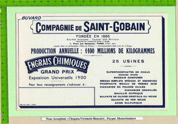 BUVARD  :Compagnie  SAINT GOBAIN Engrais Chimique  25 Usines - Agricultura