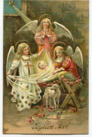 CPA - Carte Postale - Fête - Joyeux Noël - Anges - Carte En Relief - 1907 (BR14736) - Sonstige