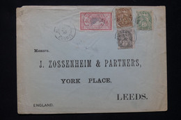 ALEXANDRIE - Enveloppe Commerciale Pour Leeds ( Royaume Uni ) En 1903, Affranchissement Blancs / Merson - L 77048 - Lettres & Documents
