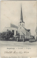 Sleydinge.   -   De Kerk   -   1906   Naar   Philadelphia - Evergem