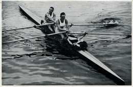 Jeux Olympiques Berlin, Olympia 1936 Band II - Sammewerk Nr 14 - Aviron, Bild Nr 105: J. Beresford Und L. Southwood - Trading-Karten