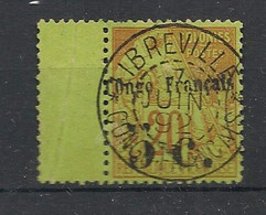 Congo - 1891 - N°Yv. 3 - Alphée Dubois 5c Sur 20c Brique - Bord De Feuille - Bon Centrage - Oblitéré / Used - Gebruikt