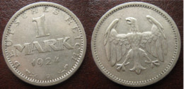 1 Mark 1924-A - 1 Mark & 1 Reichsmark