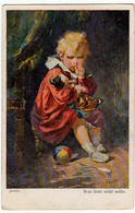 BAMBINI - WAS BUBI NICHT SOLITE - Dis. JODOLFI- Vedi Retro - Formato Piccolo - Adolf 'Jodolfi'